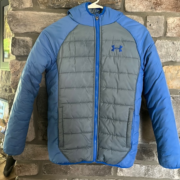 Under Armour (YMD) Cold Gear Jacket.  Color: Blue/Grey. - Picture 1 of 1